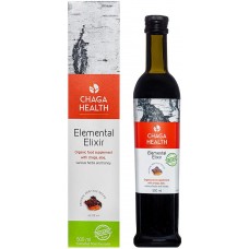 Maisto papildas „Elemental Elixir“ su juodaisiais beržo grybais (chaga), ekologiškas (500ml)